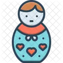 Russian Beautiful Child Icon