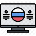 Russian Tv Tv Device Icon