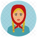 Russian Woman Avatar Icon