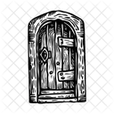 Rustic Door Entrance Gateway Icon
