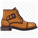 Rustic Monk Strap Boots Shoes  Icon