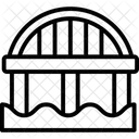 Rustikales Bruckenliniensymbol Symbol