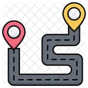 Viaje Mapa Ruta Icono