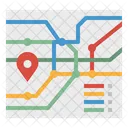 Ruta Carretera Transporte Icono