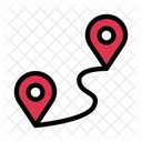 Mapa Ruta Ubicacion Icono