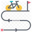 Ruta Ciclismo Ruta Icono