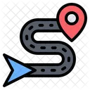 Ruta Carretera Navegacion Icono