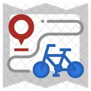 Ruta ciclista  Icono