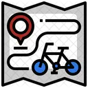 Ruta ciclista  Icono