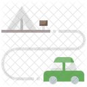 Ruta de camping  Icono