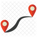 Ruta De Ubicacion Con Pin Ruta De Ubicacion Ruta Icono