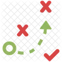 Ruta Tactica Negocios Estrategia Icono