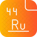 Ruthenium Periodic Table Chemistry Icon