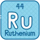 Ruthenium Chemistry Periodic Table Icon