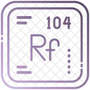 Rutherfordio Quimica Tabela Periodica Ícone