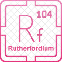 Rutherfordio Tabela Preodica Elementos Preodicos Ícone