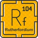 Rutherfordio Tabela Preodica Elementos Preodicos Ícone