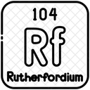 Rutherfordio Quimica Tabela Periodica Ícone