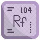 Rutherfordium Chemistry Periodic Table Icon