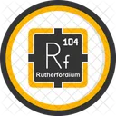 Rutherfordium Preodic Table Preodic Elements Icon