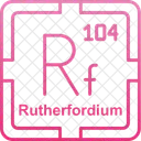 Rutherfordium Preodic Table Preodic Elements Icon