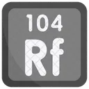 Rutherfordium Periodic Table Chemists Icon