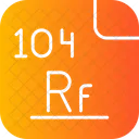 Rutherfordium Periodic Table Atom Icon