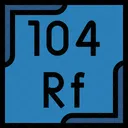 Rutherfordium Periodic Table Chemistry Icon