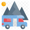 Camper Van Caravan Mobile Home Icon