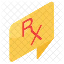 Prescription Medical Report Rx Icon