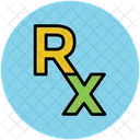 Rx Medicine Sign Icon