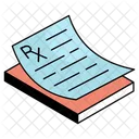 Prescription Medical Report Rx Icon