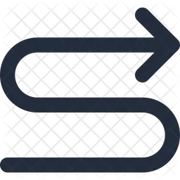 S turn Arrow  Icon