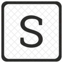Uppercase S Alphabet Icon