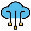 Saas Cloud Network Icon