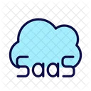 Cloud Data Saas Icon
