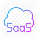 Cloud Data Saas Icon