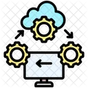 Saas Computer Cloud Icon