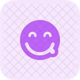 Saboreando olhos sorridentes Emoji Ícone