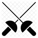 Epees Croisees Epees De Kendo Combat Icône