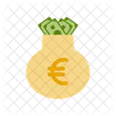 Sac Euro Sac Dargent Argent Icon