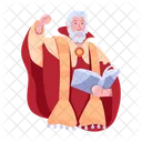 Papa Papa Da Historia Antigo Sacerdote Ícone
