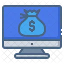 Sack Money Monitor Screen Icon