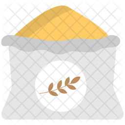 Sack Of Wheat Icon - Download In Flat Style