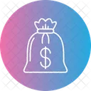Sack Voll Geld Geldsack Sack Symbol