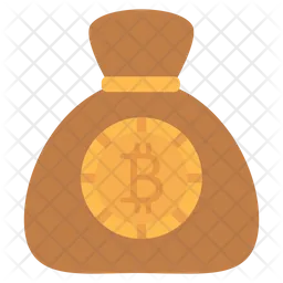 Saco de bitcoins  Icono