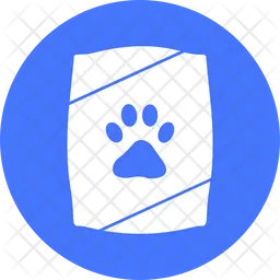 Saco de comida para mascotas  Icono