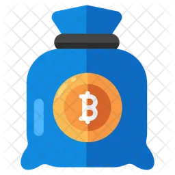 Bolsa de dinheiro bitcoin  Ícone