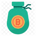 Bolsa de dinheiro bitcoin  Ícone