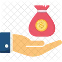 Saco De Dolar Banco Dolar Ícone